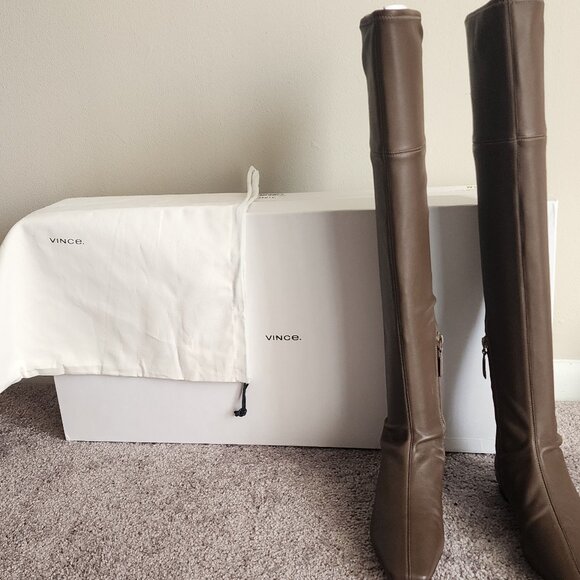 Vince Nissa 2 Stretch Boot 7.5 Dark Wheat NWT/Box - Picture 2 of 5